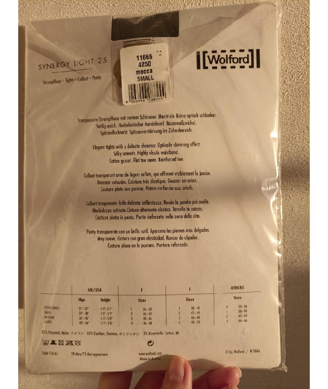 WOLFORD Серые носки, чулки и колготы, фото 5