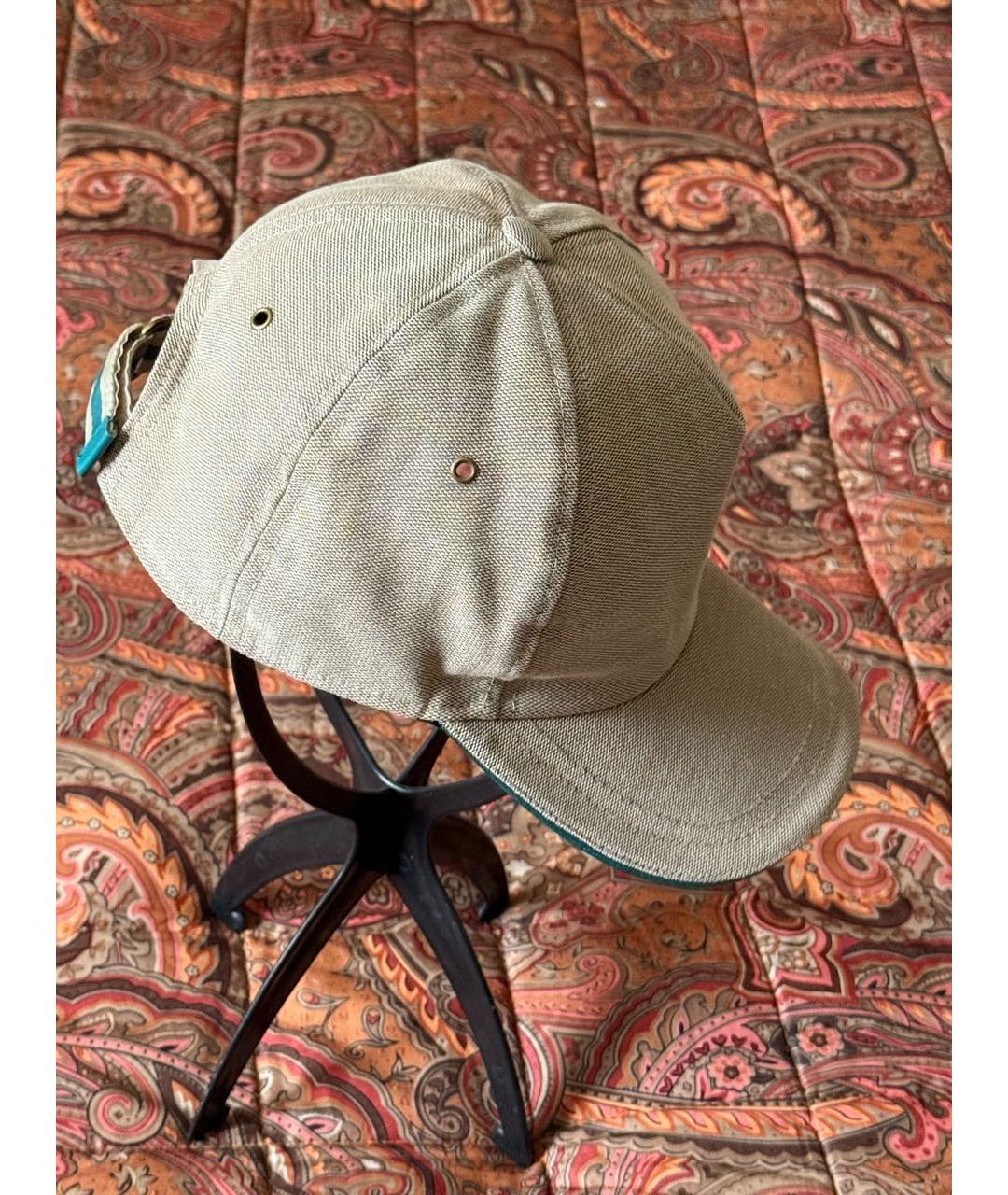GUCCI Бежевая хлопковая кепка, фото 2