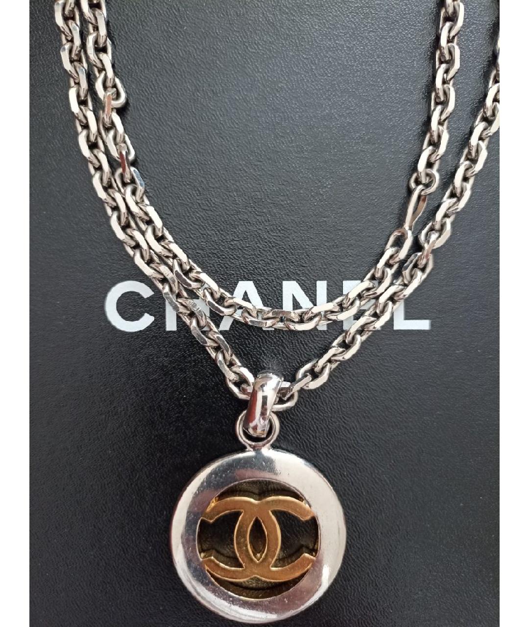 CHANEL Серебряная металлическая подвеска, фото 6