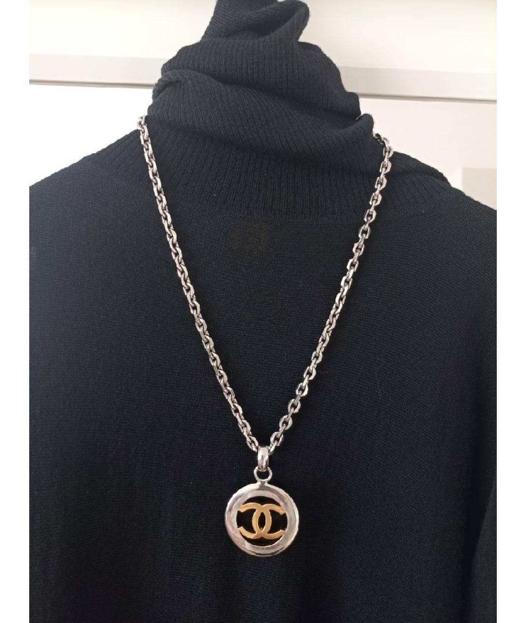CHANEL Серебряная металлическая подвеска, фото 3
