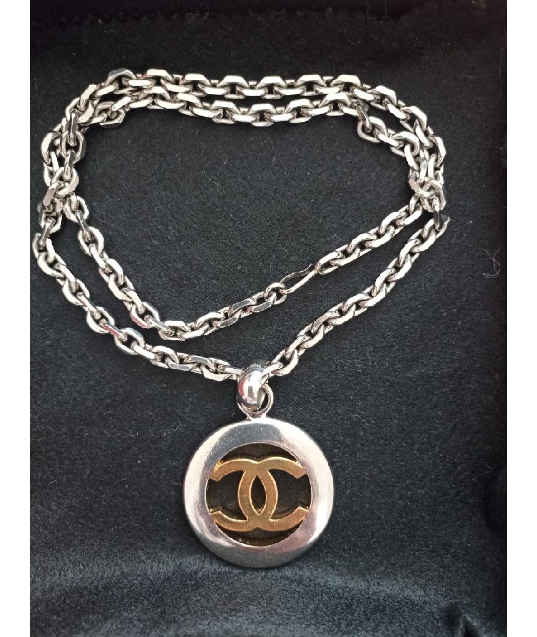 CHANEL Серебряная металлическая подвеска, фото 2