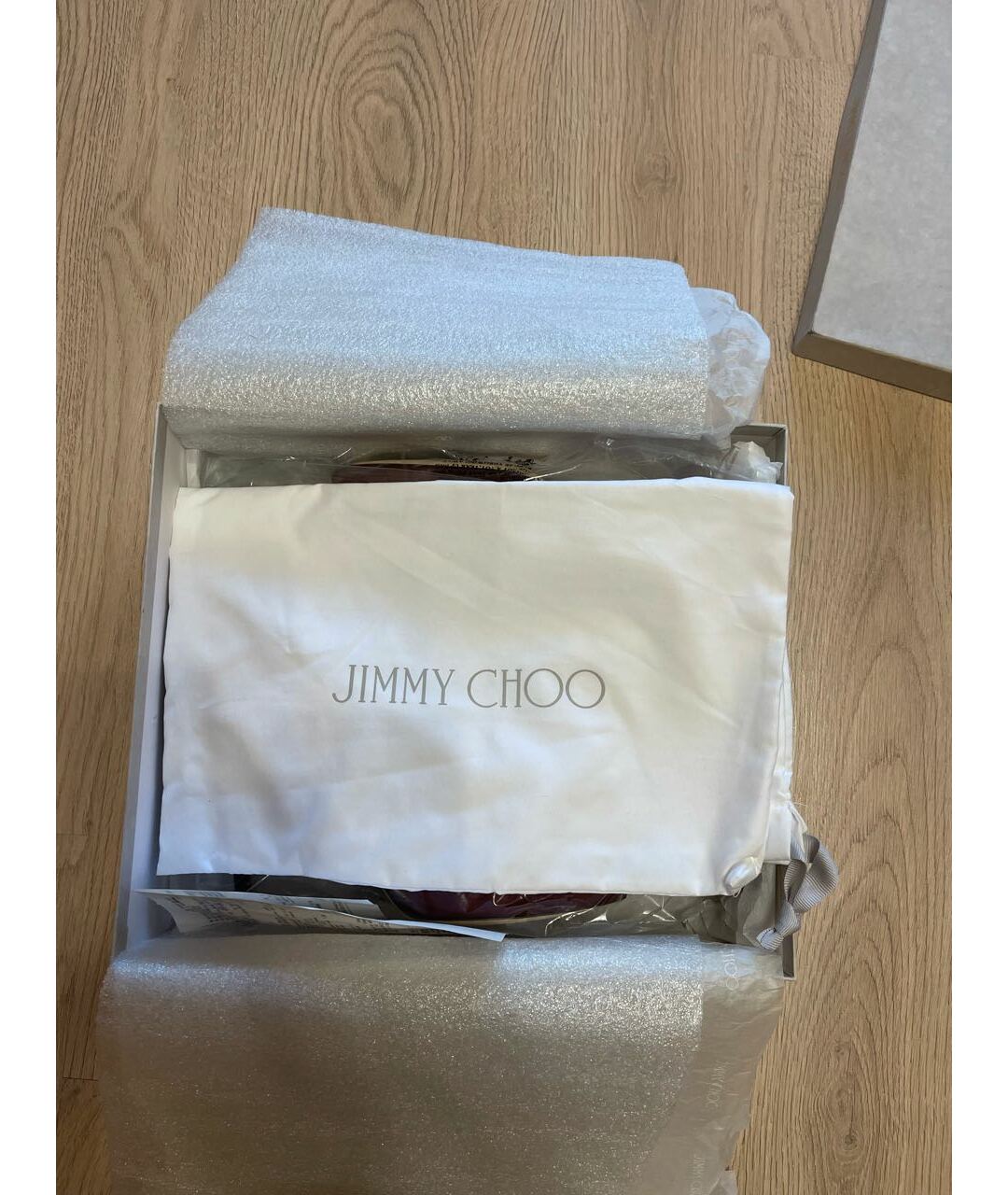 JIMMY CHOO Бордовые замшевые ботильоны, фото 5