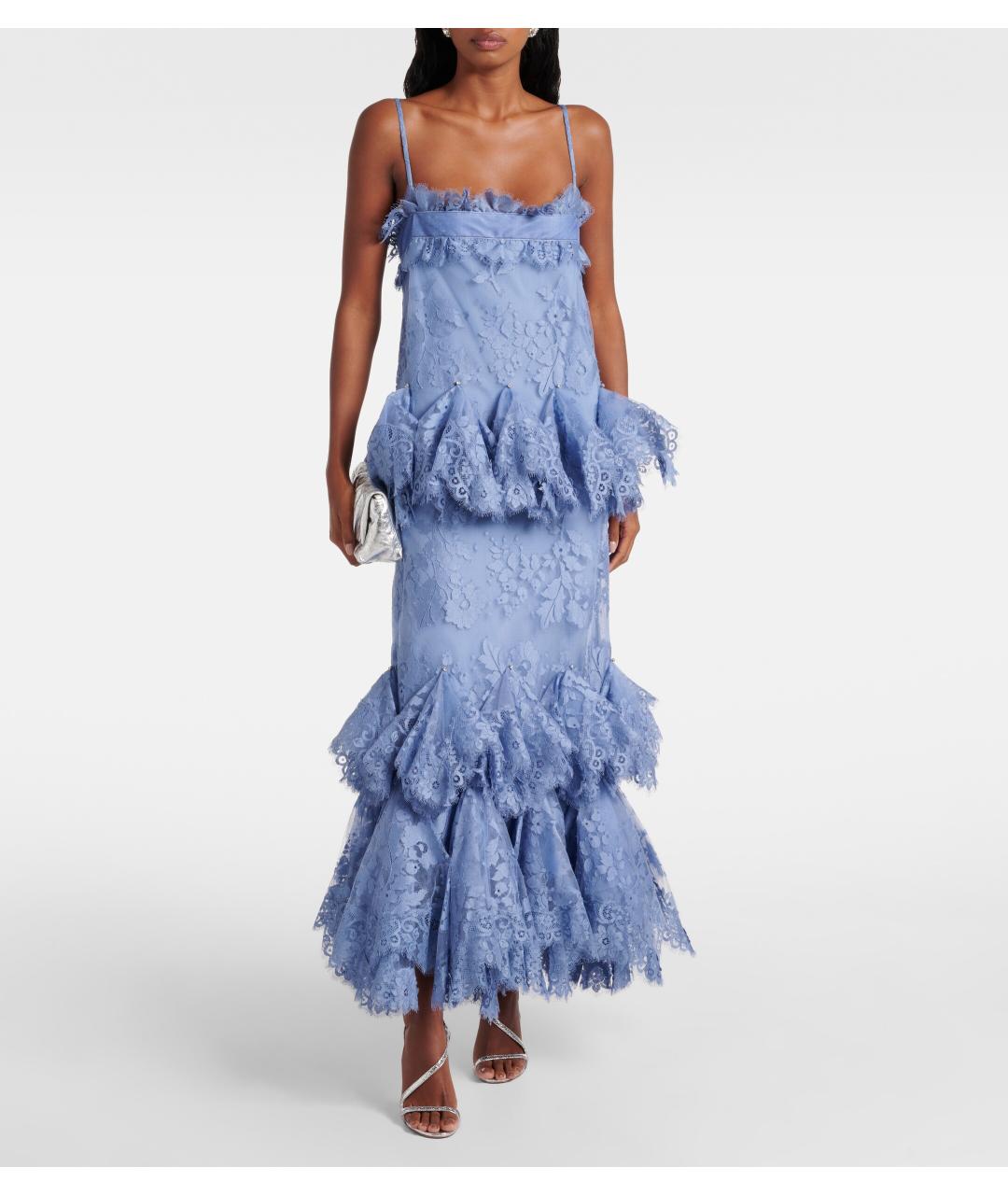 ZIMMERMANN Голубое коктейльное платье, фото 4