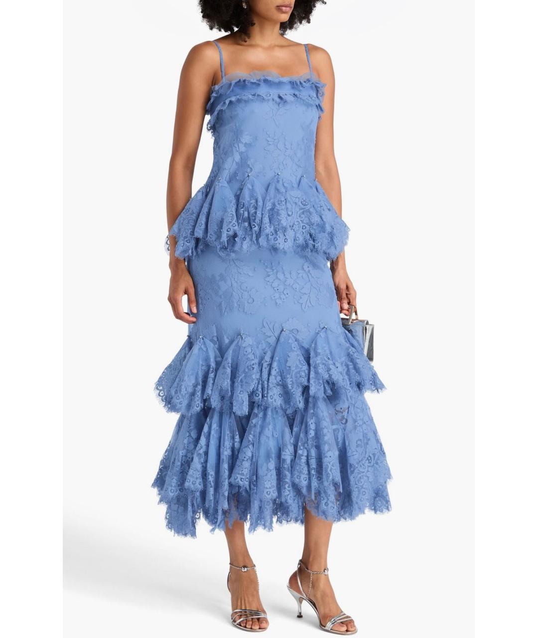 ZIMMERMANN Голубое коктейльное платье, фото 2