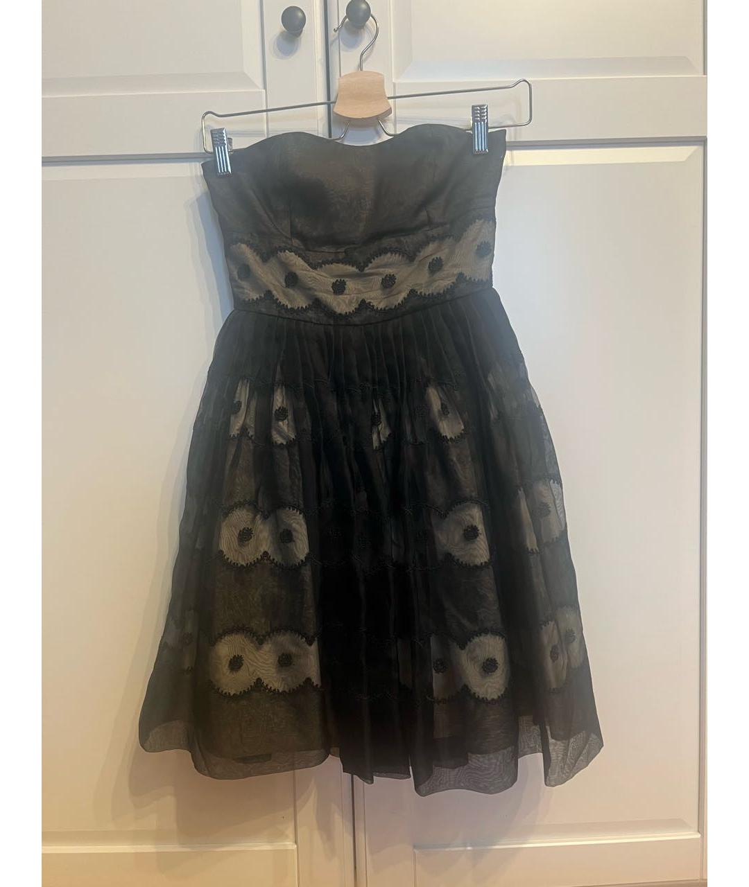 RED VALENTINO Черное коктейльное платье, фото 4