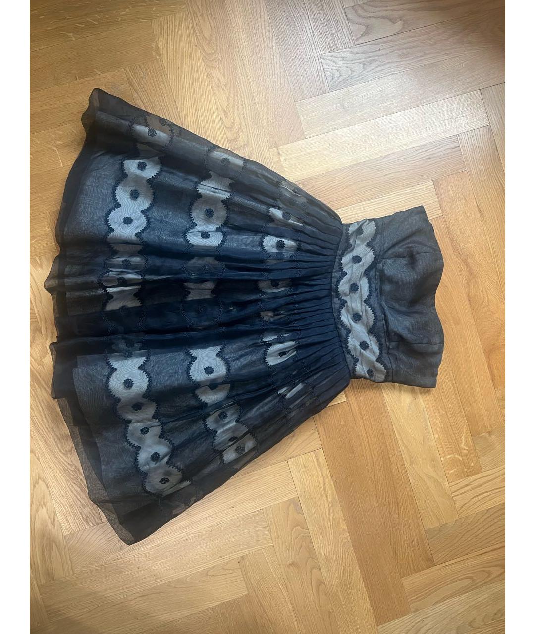 RED VALENTINO Черное коктейльное платье, фото 7