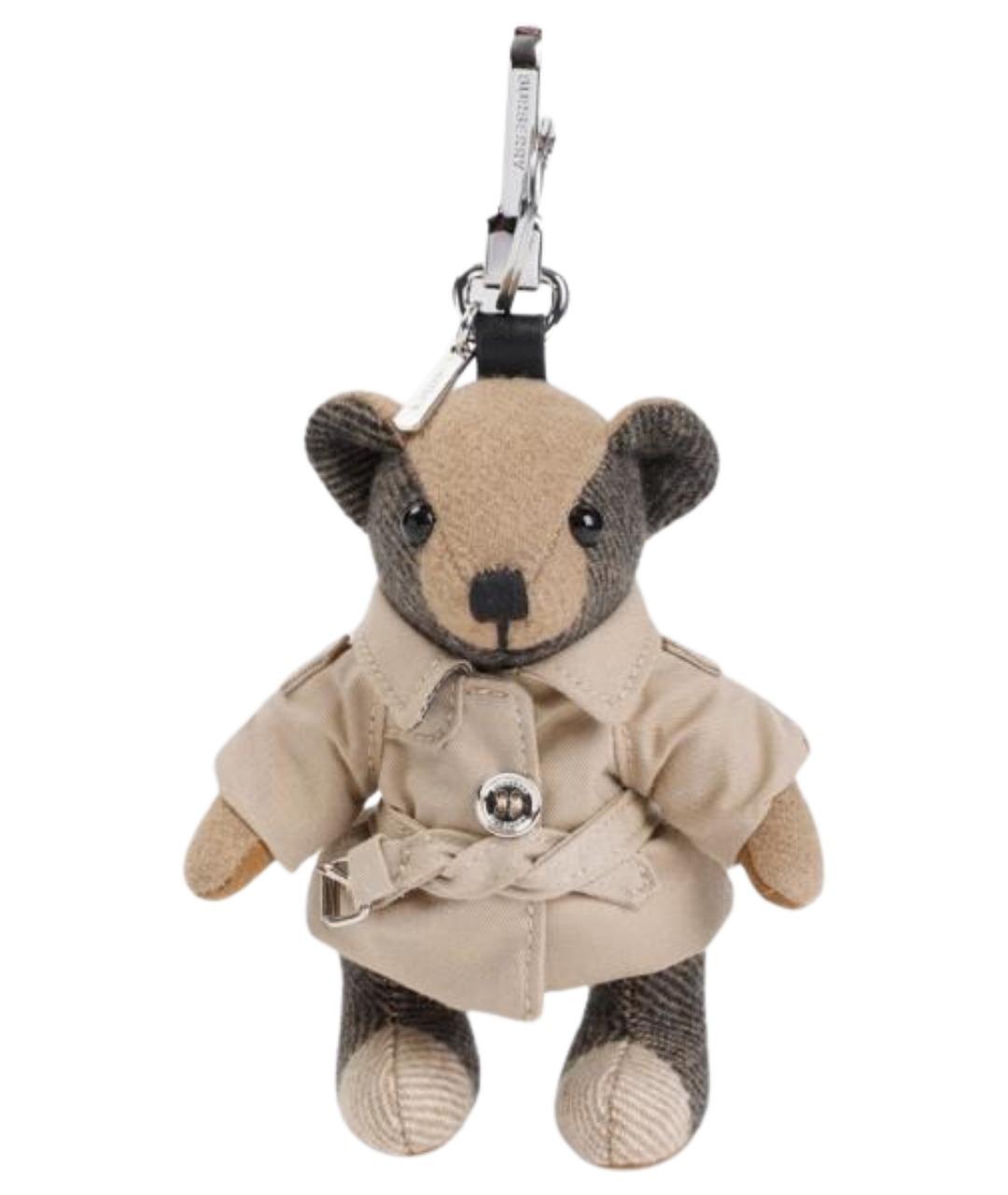 BURBERRY Бежевый брелок, фото 1