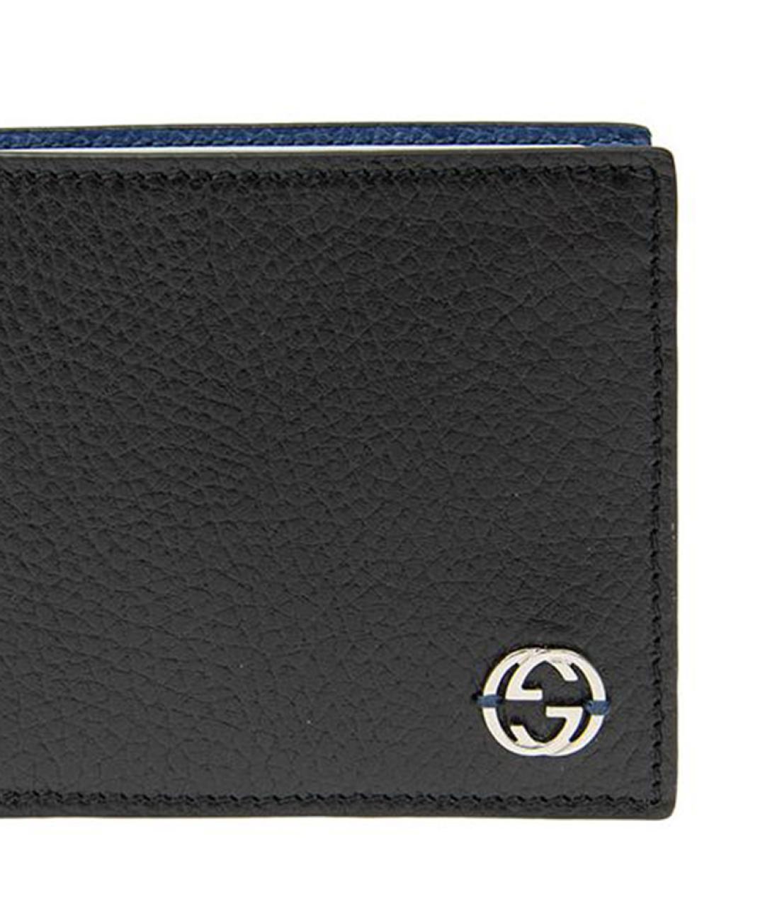 GUCCI Черный кожаный кошелек, фото 5