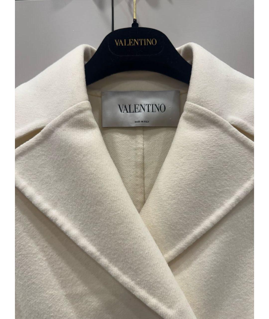 VALENTINO Белое шерстяное пальто, фото 5