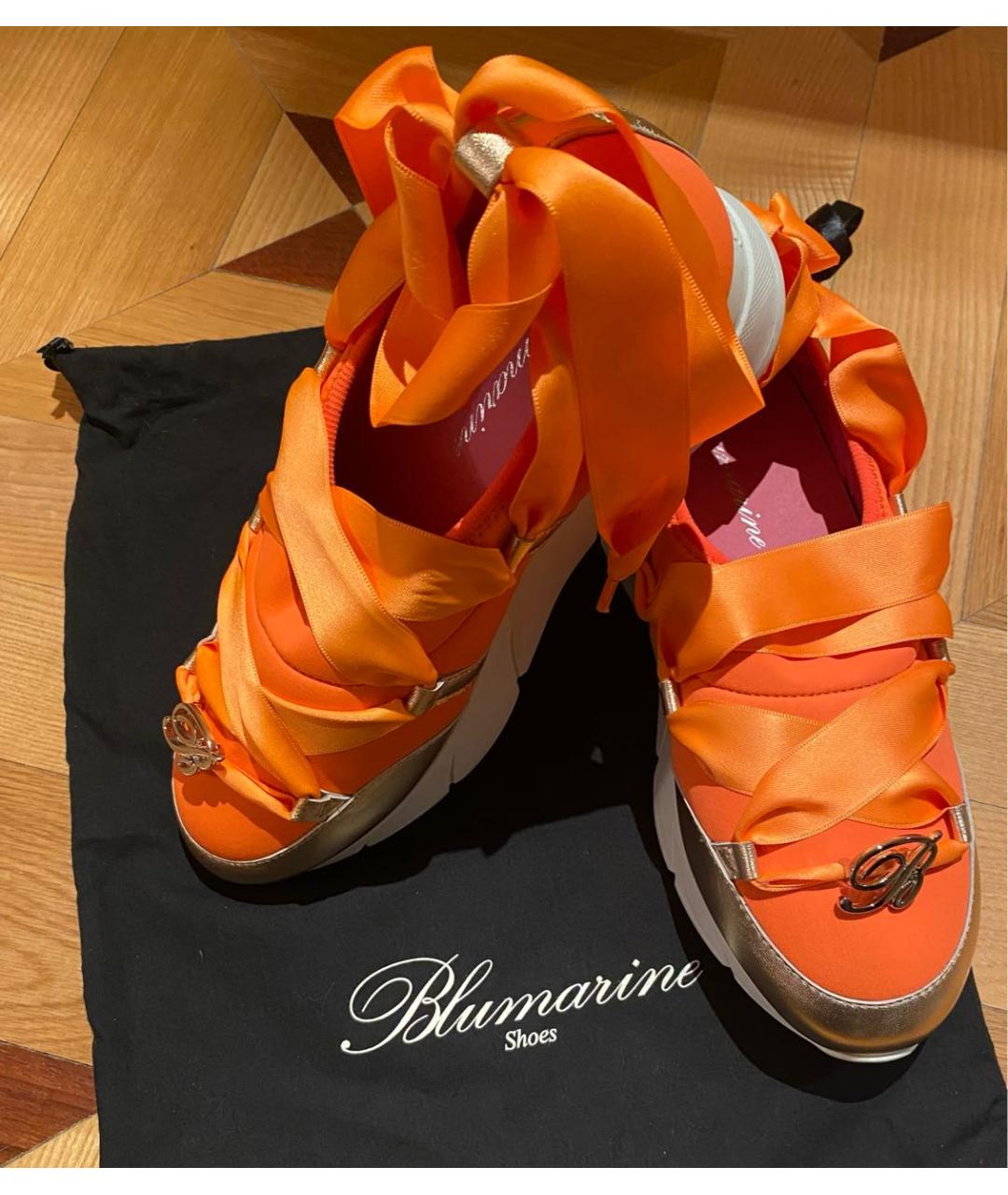 BLUMARINE Оранжевое кроссовки, фото 5