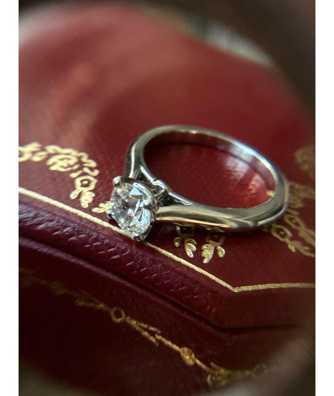 CARTIER Белое платиновое кольцо, фото 8
