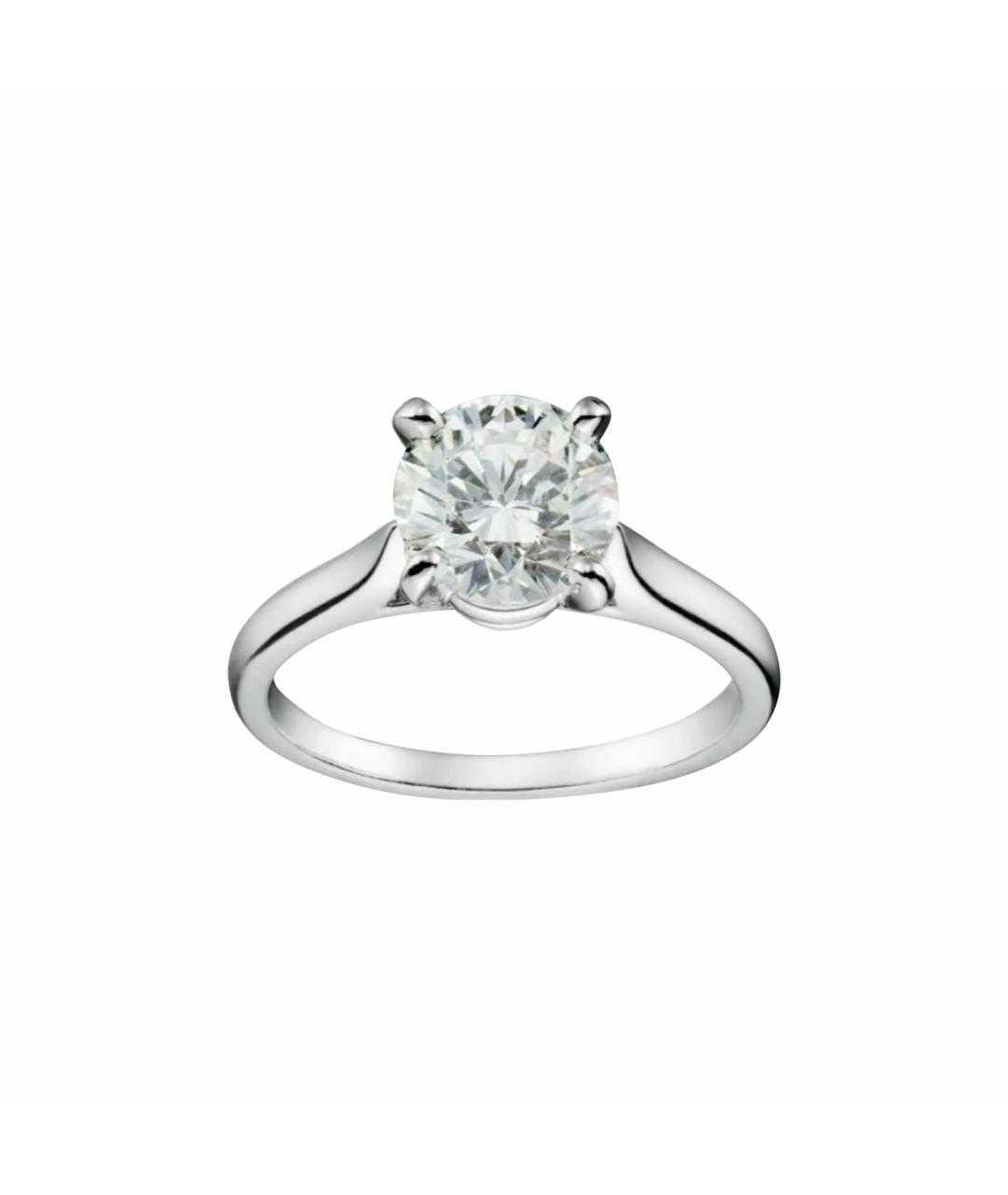 CARTIER Белое платиновое кольцо, фото 1