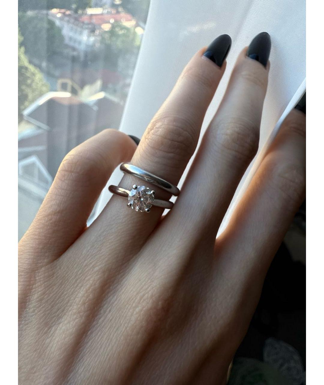 CARTIER Белое платиновое кольцо, фото 4
