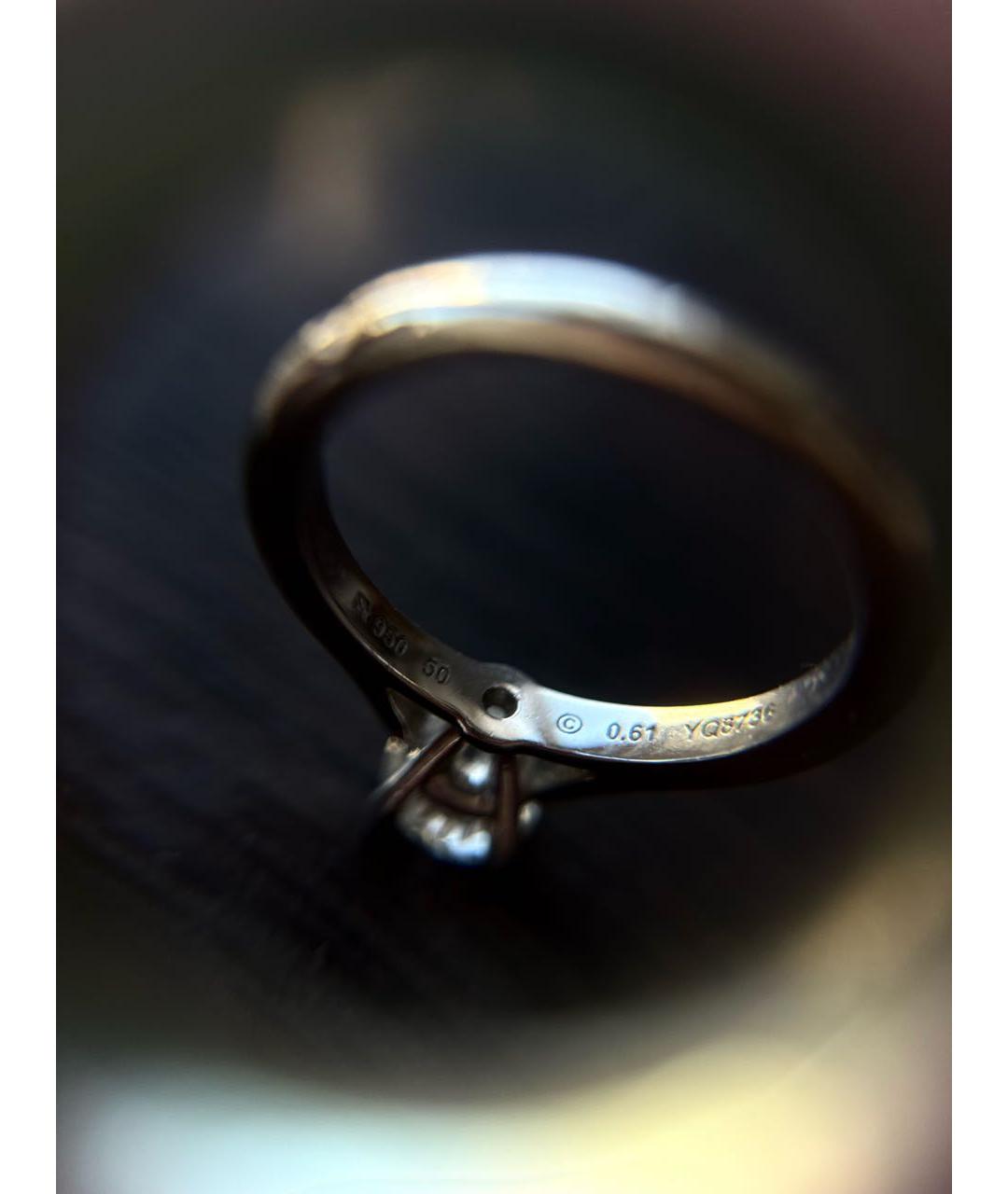 CARTIER Белое платиновое кольцо, фото 7