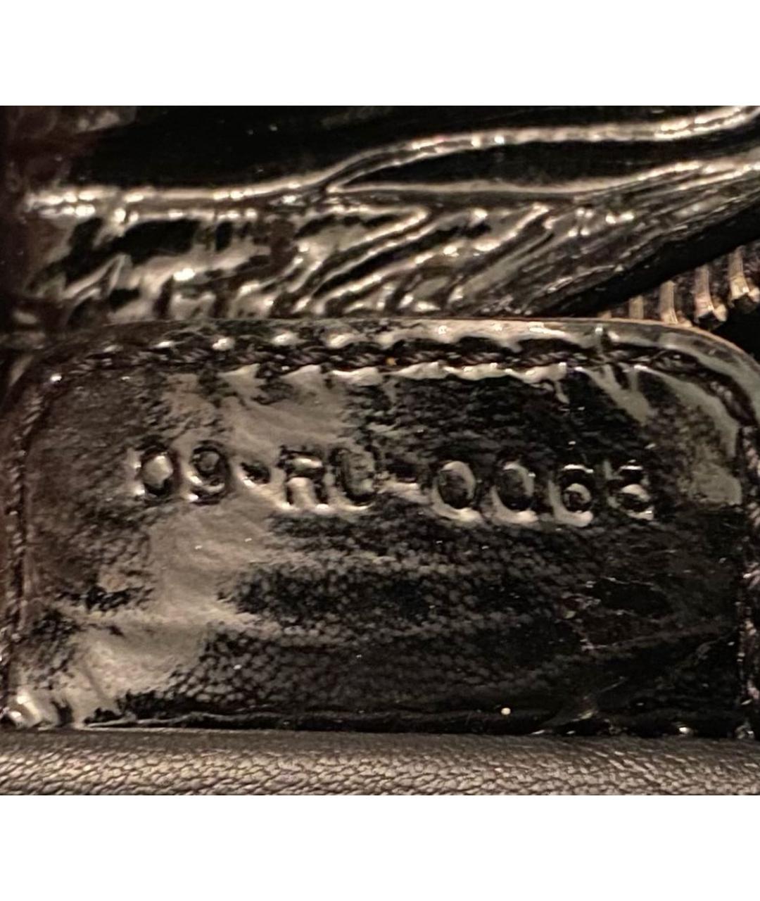 CHRISTIAN DIOR Черная сумка с короткими ручками из лакированной кожи, фото 8