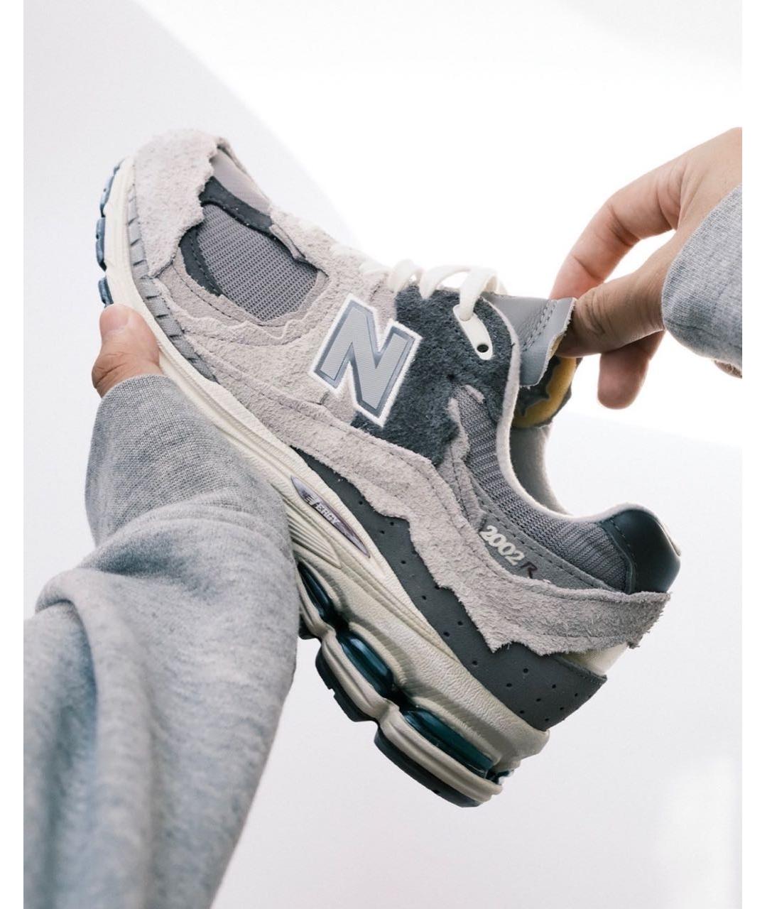 NEW BALANCE Серые замшевые кроссовки, фото 5