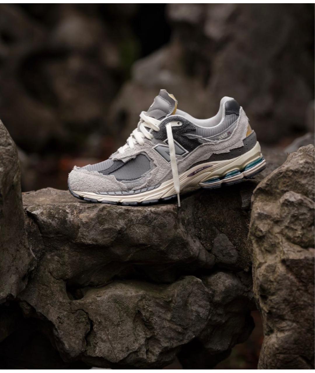 NEW BALANCE Серые замшевые кроссовки, фото 3