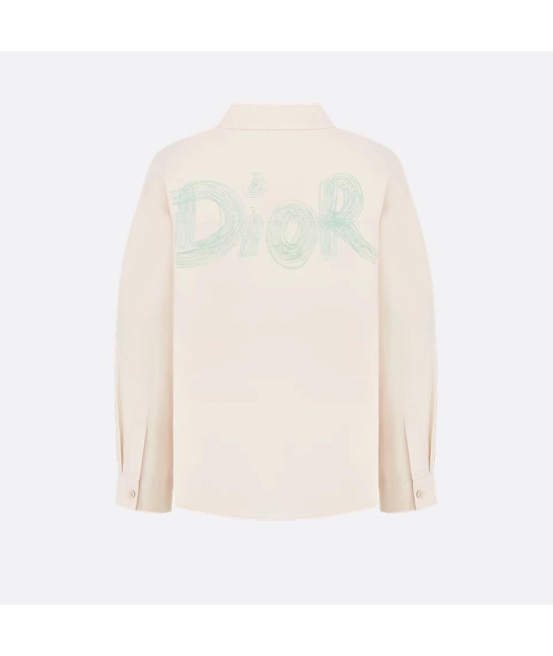 CHRISTIAN DIOR Бежевая хлопковая детская рубашка, фото 2