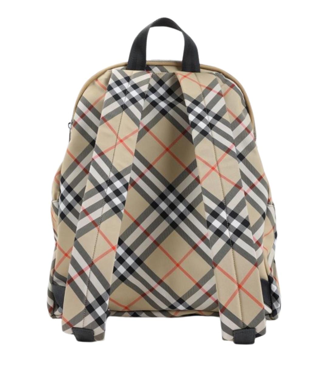 BURBERRY Бежевый синтетический рюкзак, фото 2