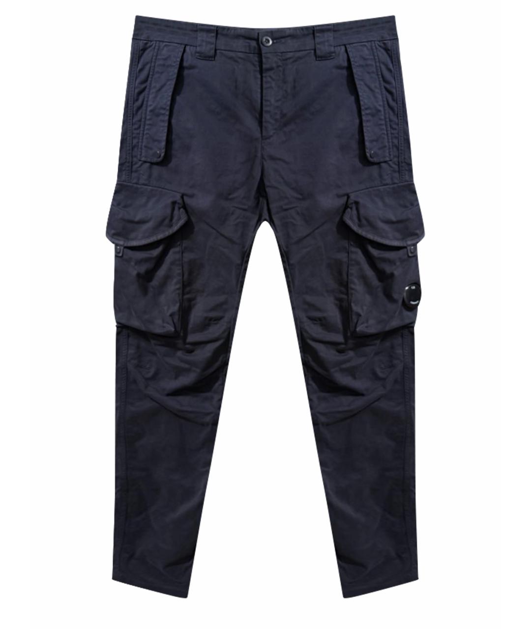 CP COMPANY Антрацитовые хлопко-эластановые повседневные брюки, фото 1