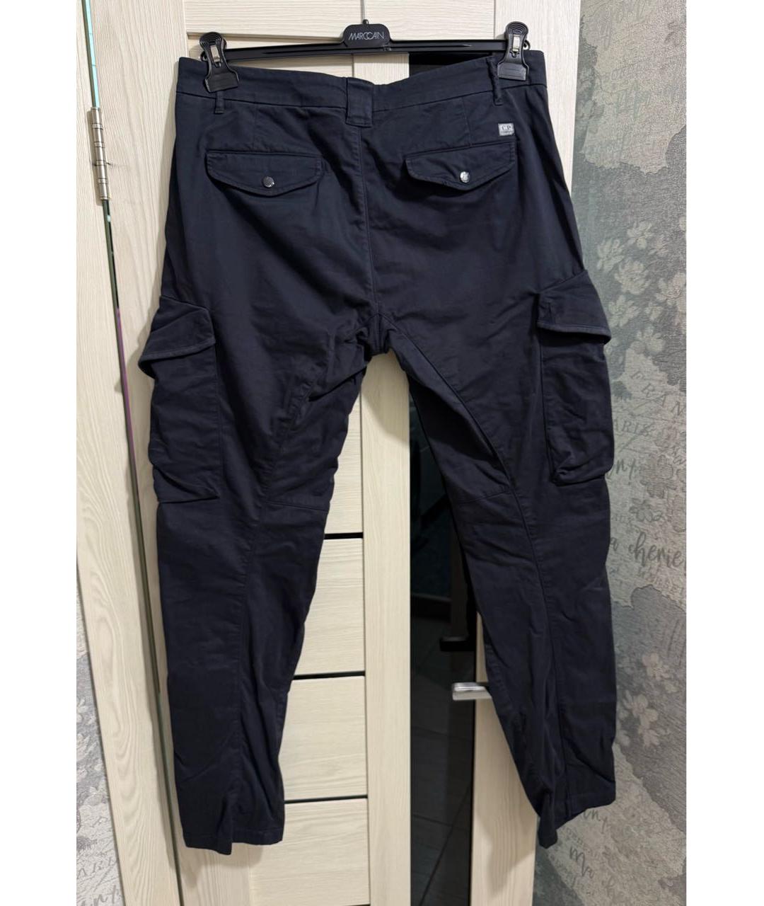 CP COMPANY Антрацитовые хлопко-эластановые повседневные брюки, фото 2
