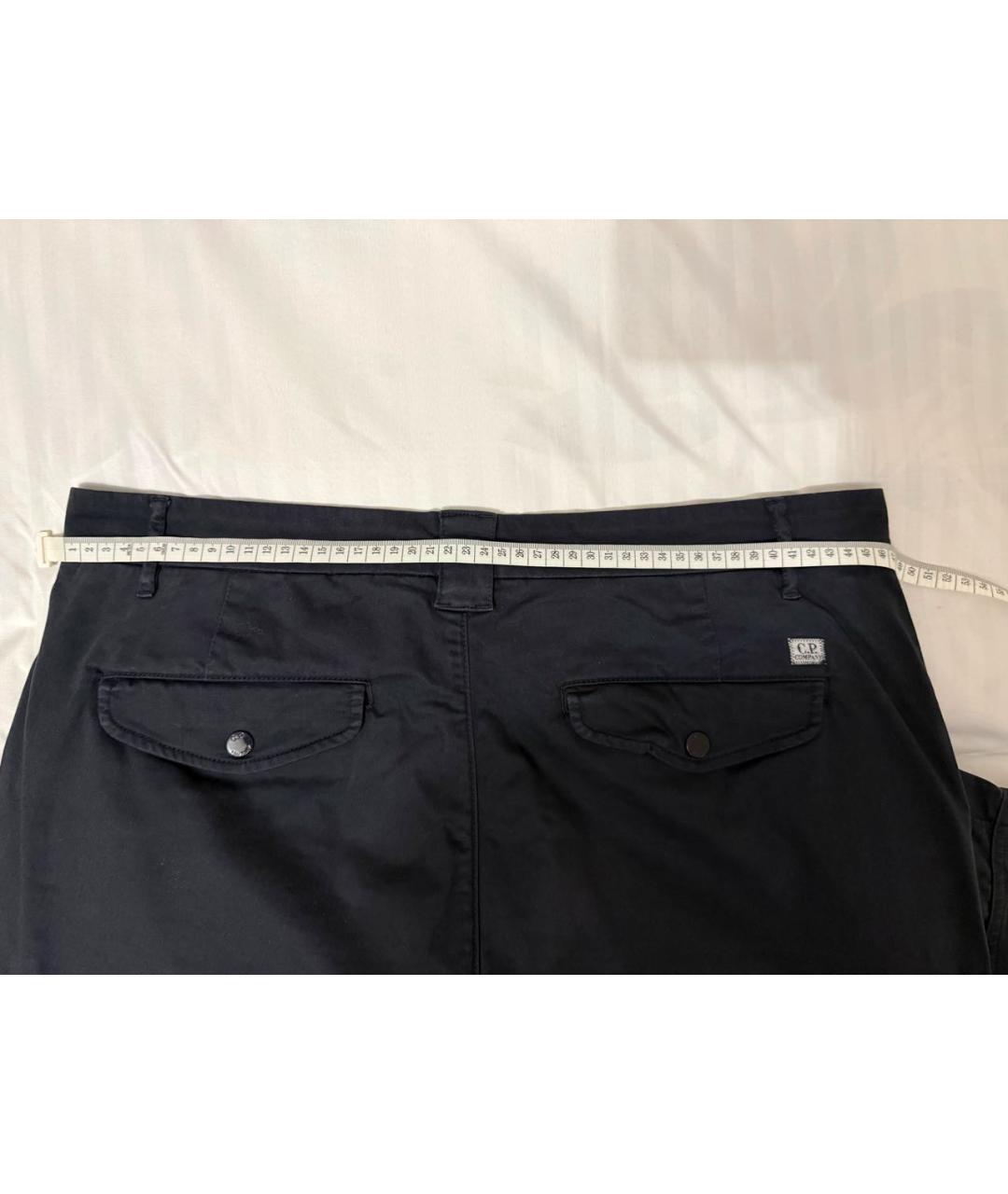 CP COMPANY Антрацитовые хлопко-эластановые повседневные брюки, фото 5