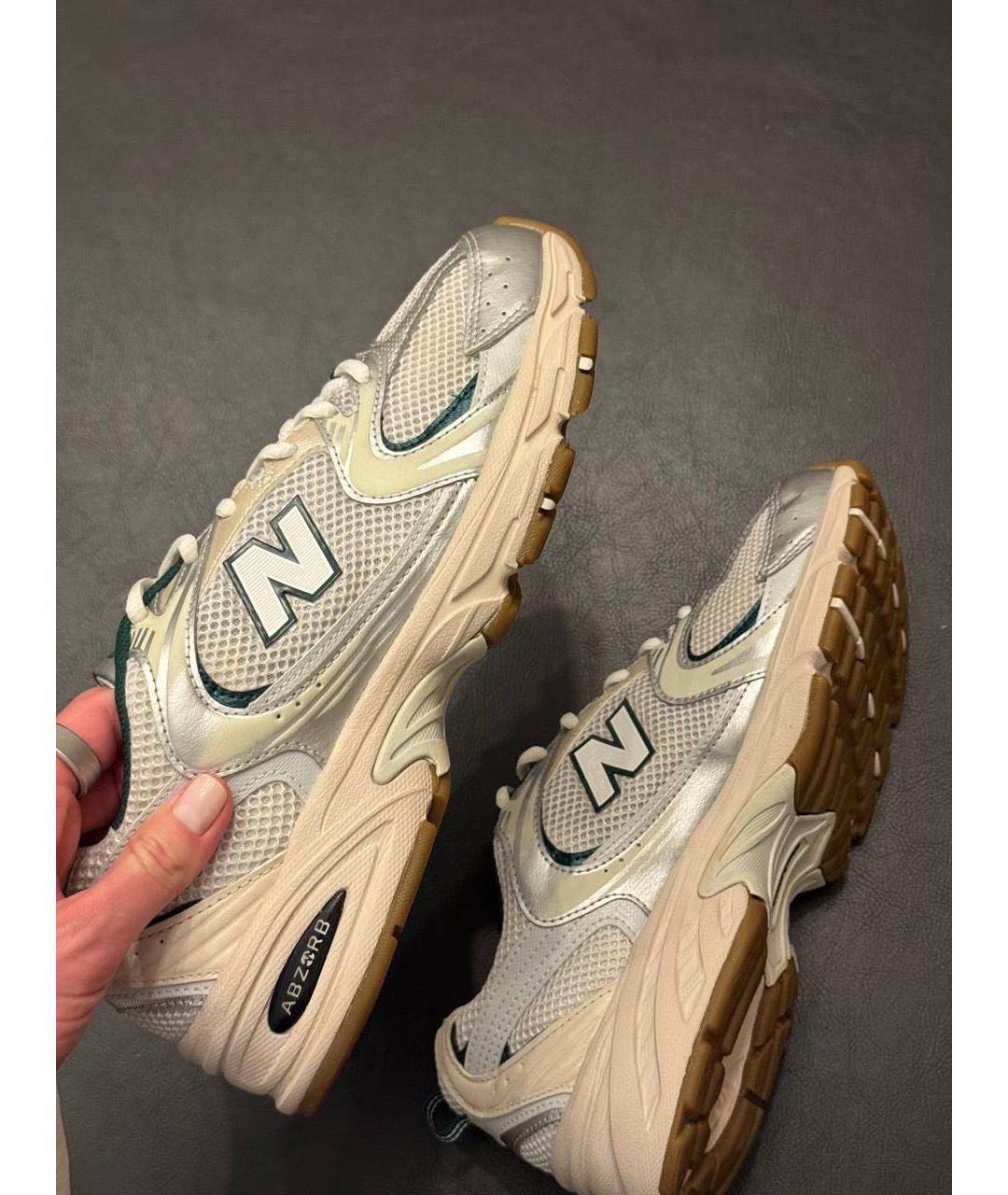 NEW BALANCE Серые текстильные кроссовки, фото 6