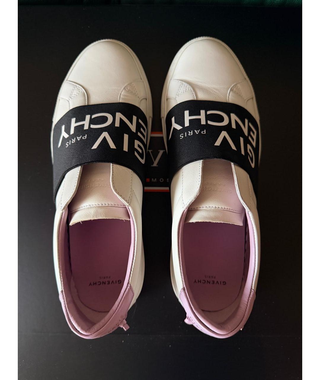 GIVENCHY Белые кожаные слипоны, фото 3