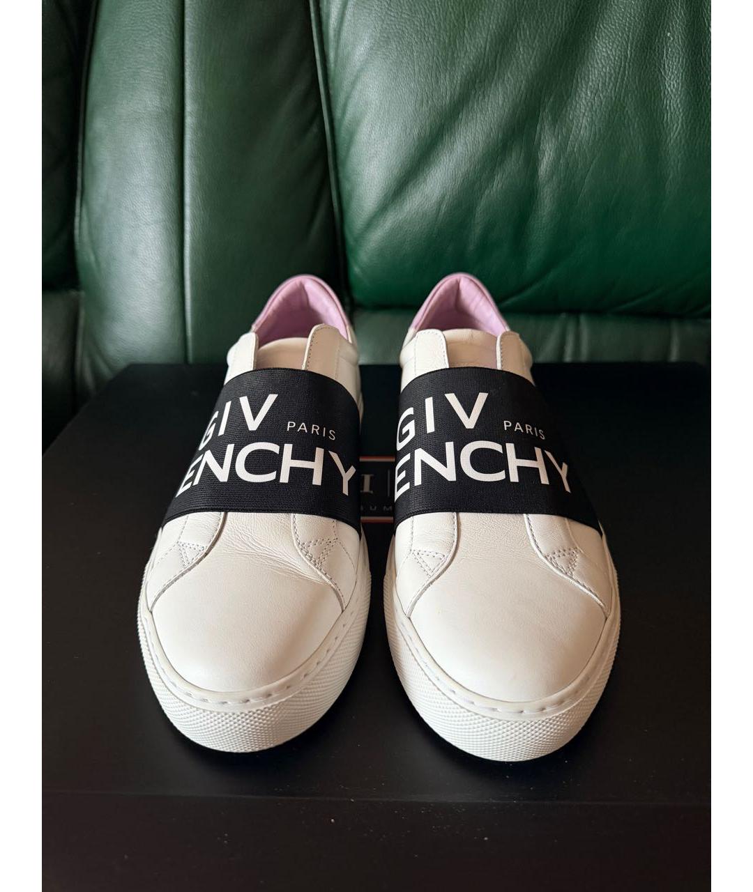 GIVENCHY Белые кожаные слипоны, фото 4