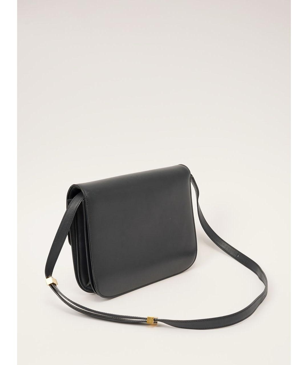 CELINE Темно-синяя кожаная сумка через плечо, фото 3