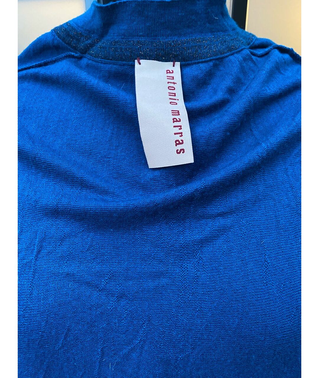 ANTONIO MARRAS Синий шерстяной джемпер / свитер, фото 3