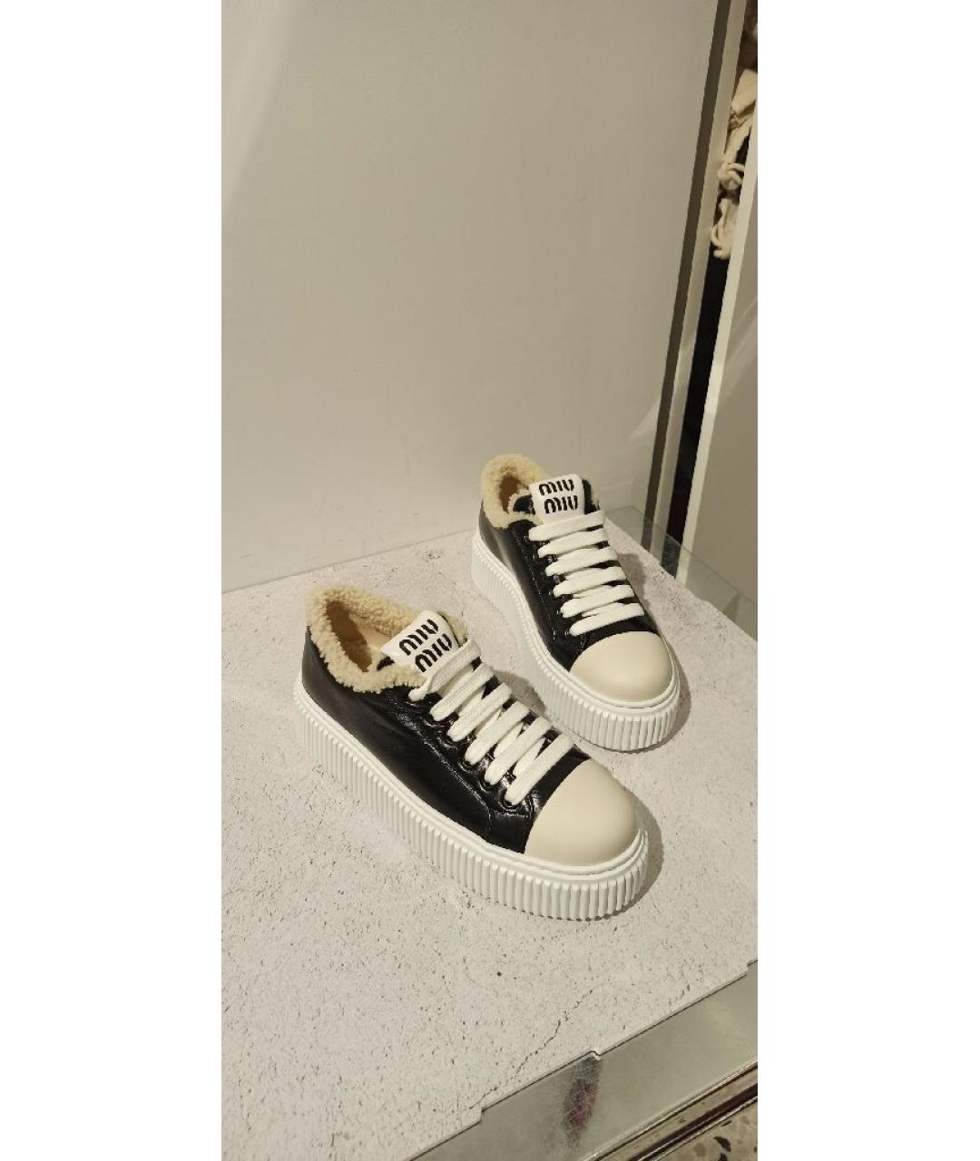 MIU MIU Черные кеды, фото 5