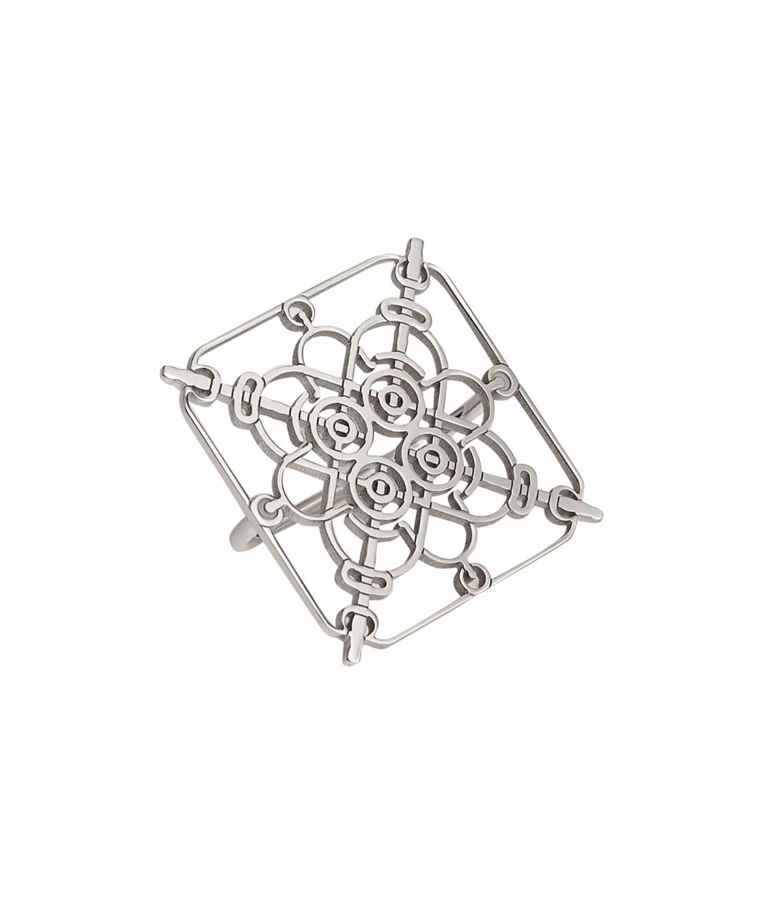 HERMES Серебряное металлическое кольцо, фото 1