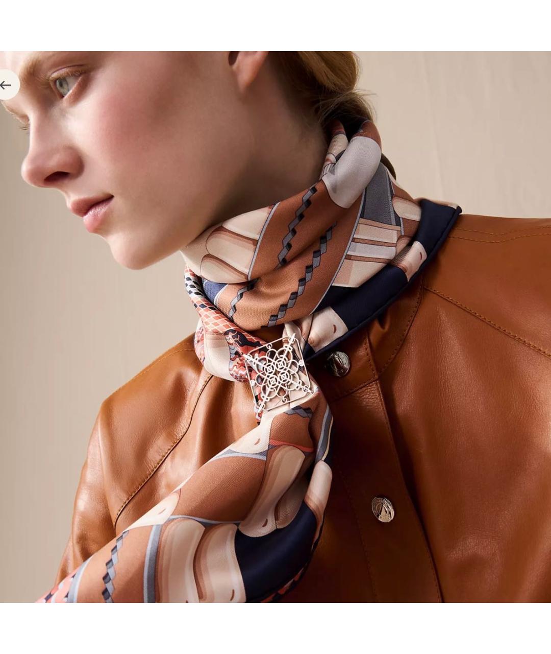HERMES Серебряное металлическое кольцо, фото 4