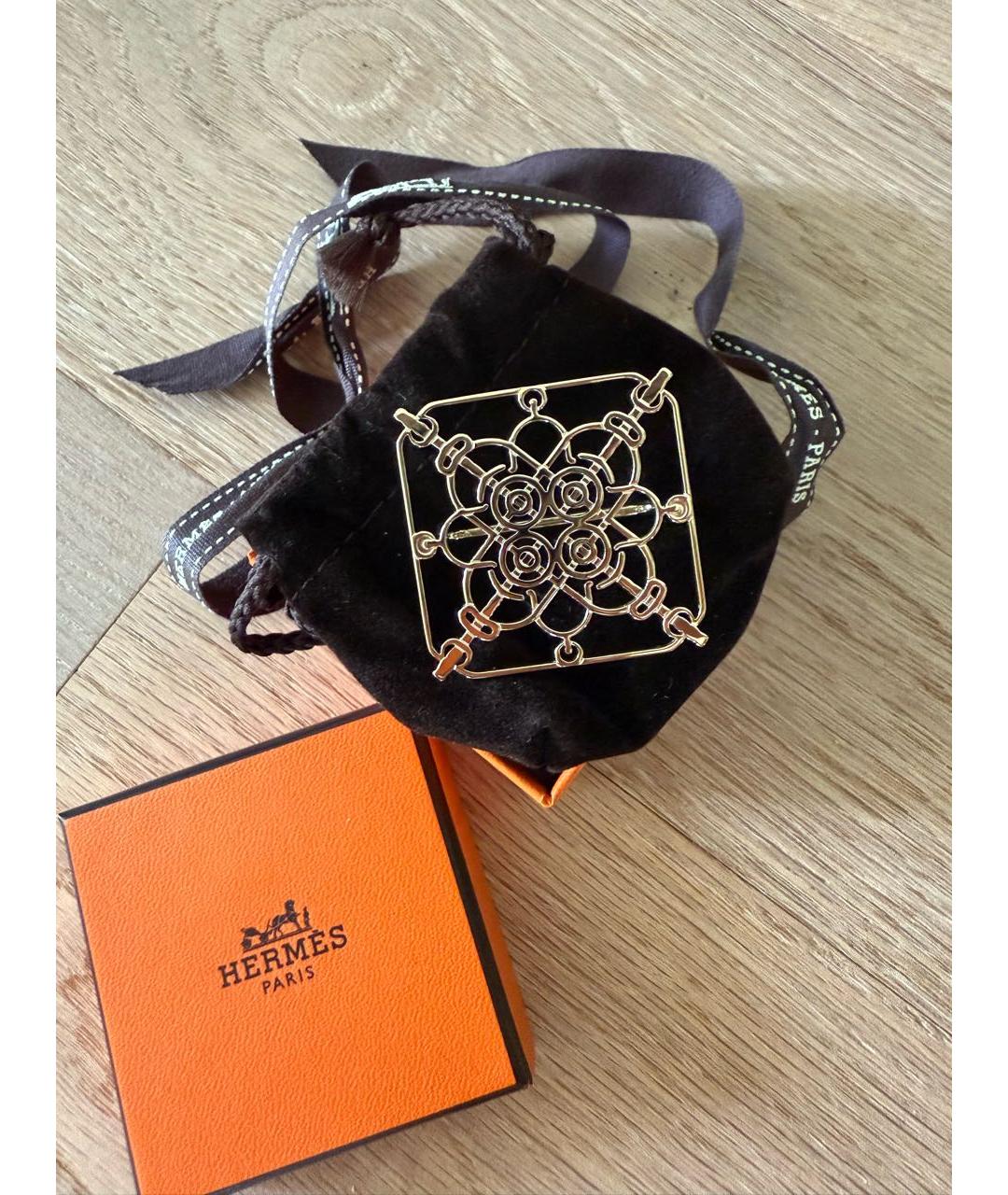 HERMES Серебряное металлическое кольцо, фото 3