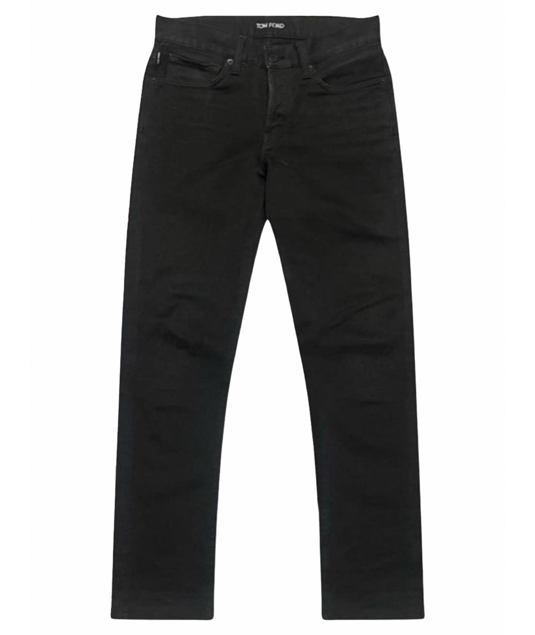 TOM FORD Черные хлопковые джинсы скинни, фото 1