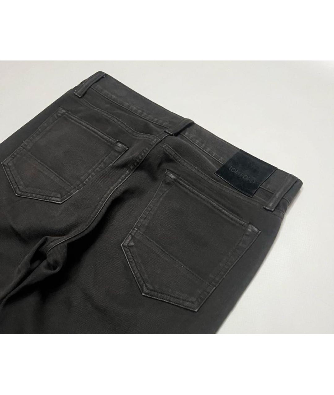 TOM FORD Черные хлопковые джинсы скинни, фото 4