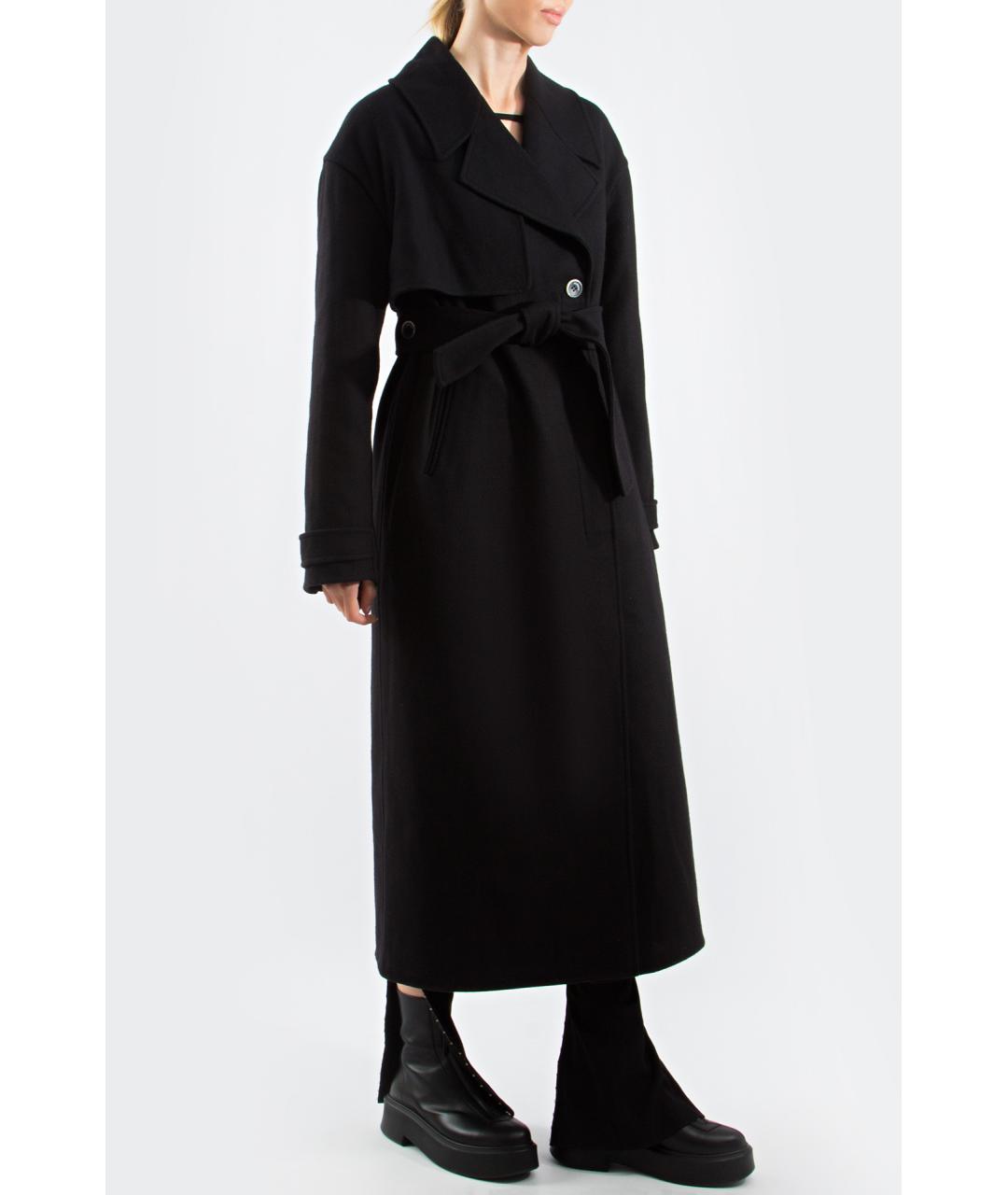 JACQUEMUS Коричневое шерстяное пальто, фото 3