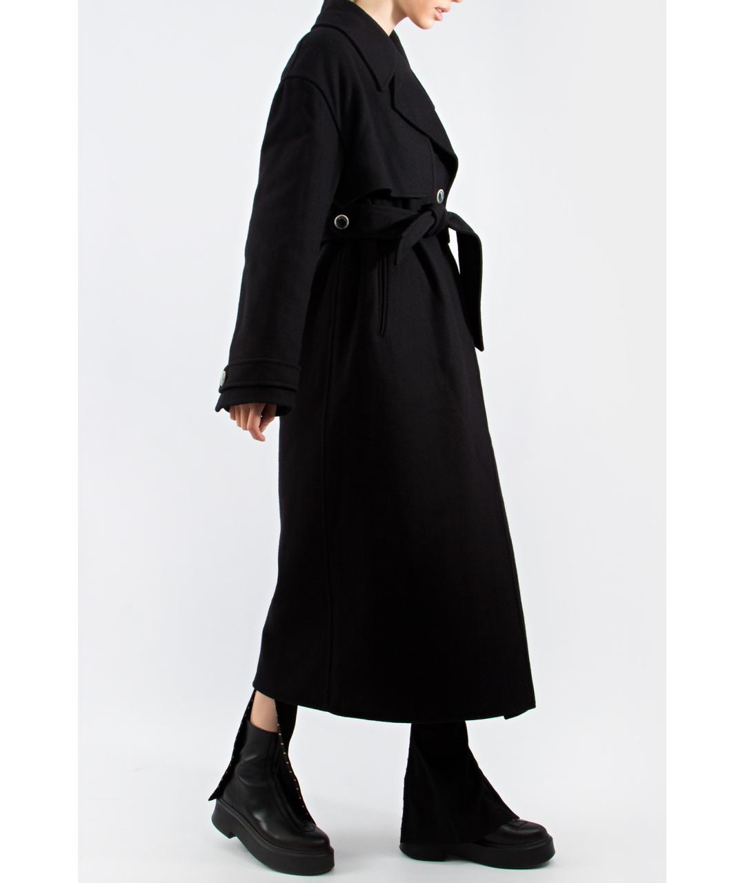 JACQUEMUS Коричневое шерстяное пальто, фото 4