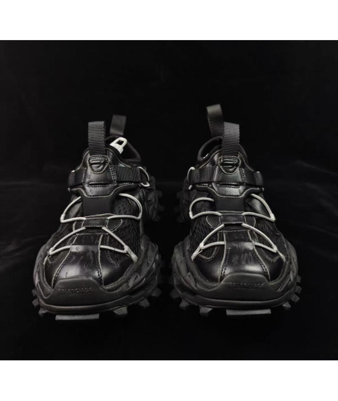 BALENCIAGA Черные низкие кроссовки / кеды, фото 2