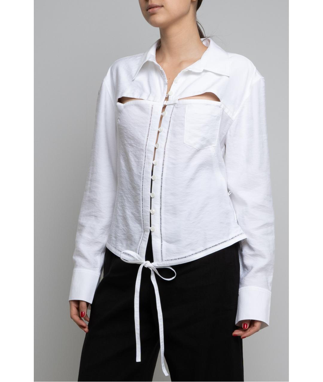 JACQUEMUS Белая блузы, фото 3