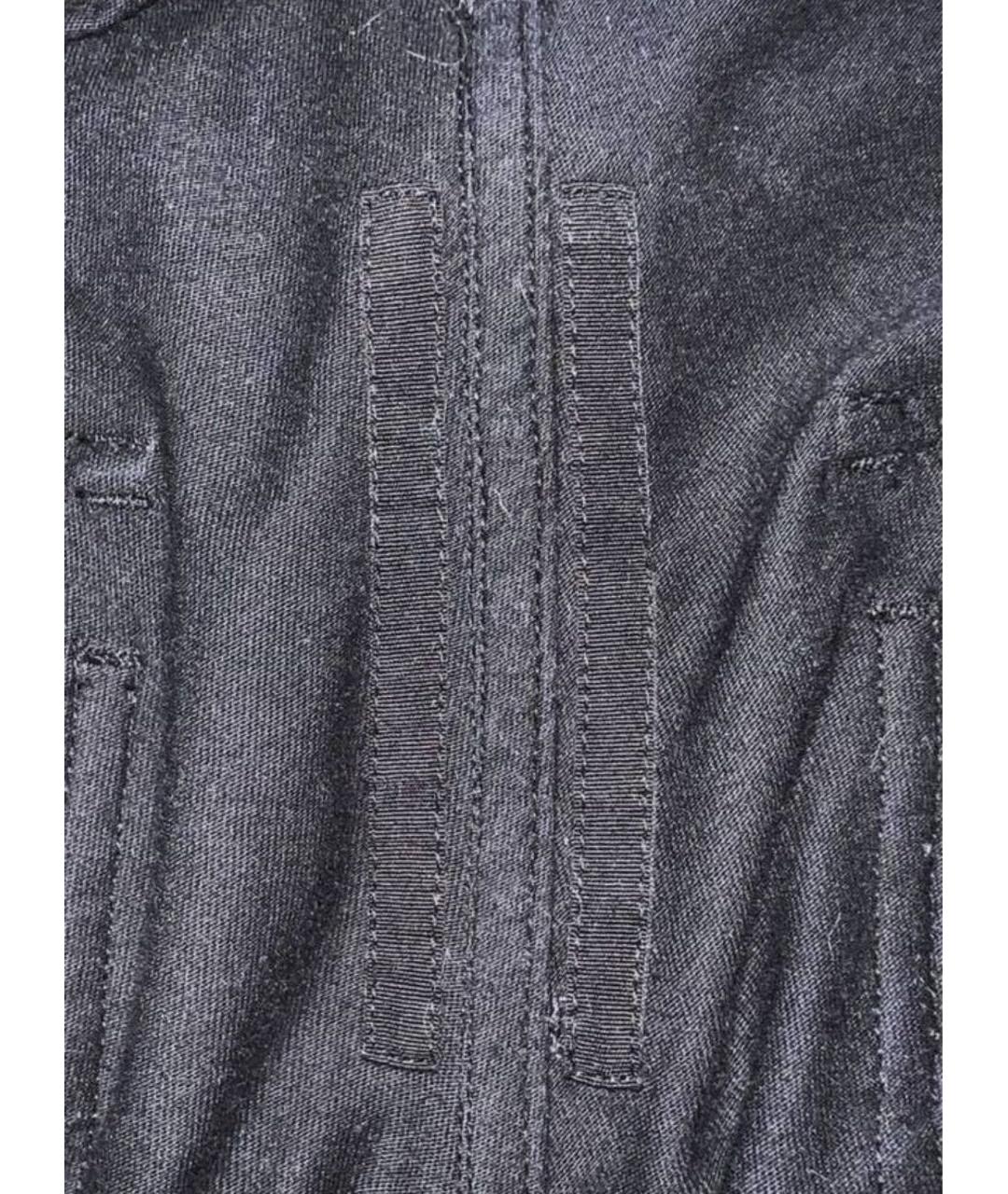 RICK OWENS Черные классические брюки, фото 7