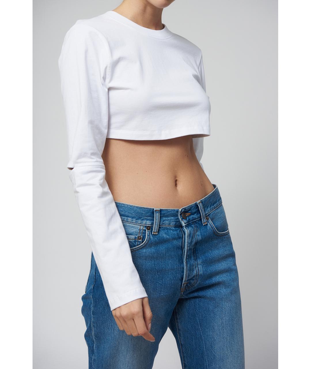 JACQUEMUS Белый хлопковый джемпер / свитер, фото 2
