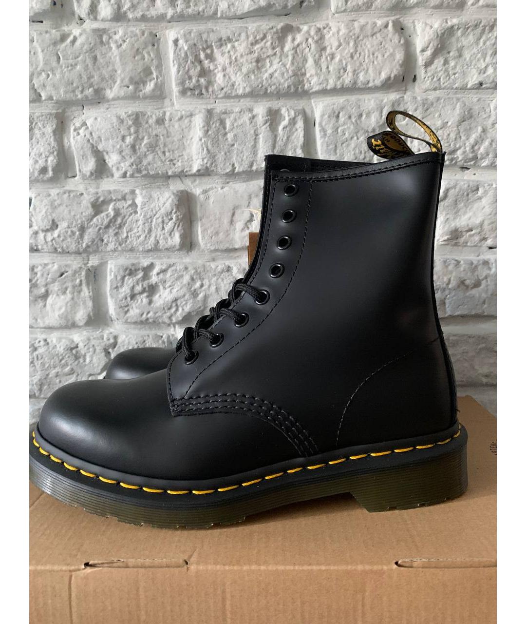 DR. MARTENS Черные кожаные ботинки, фото 2