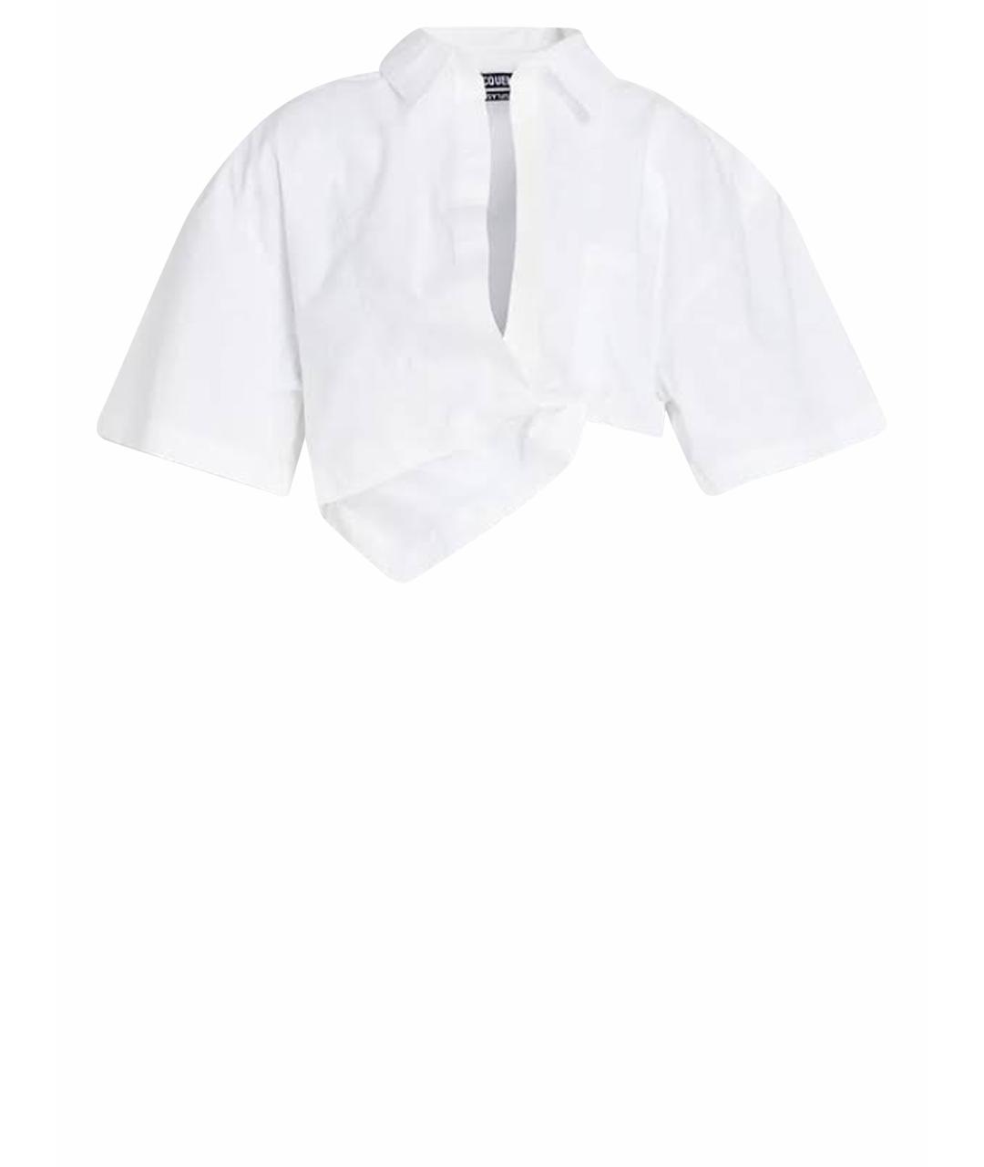 JACQUEMUS Белая хлопковая блузы, фото 1