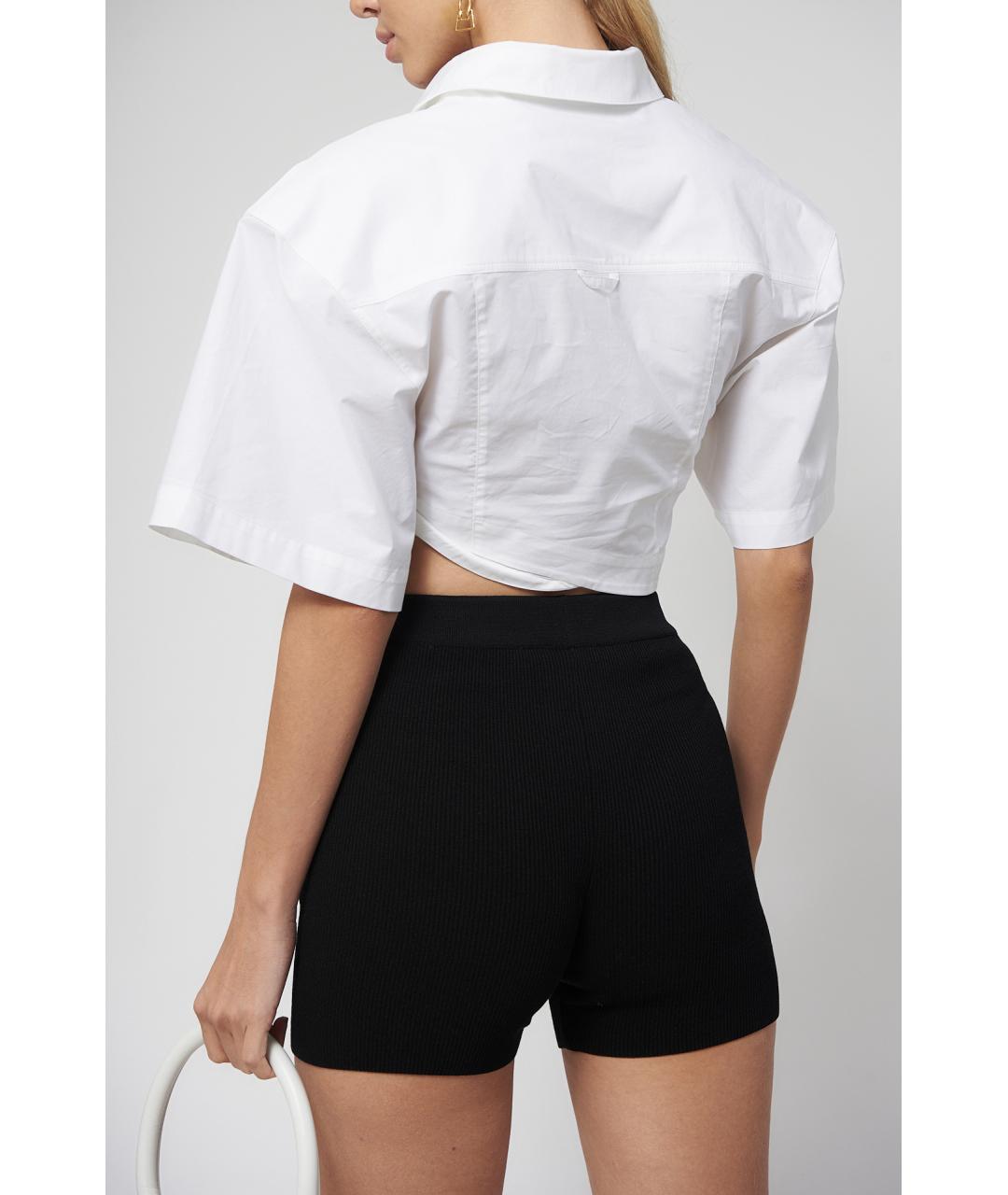 JACQUEMUS Белая хлопковая блузы, фото 6
