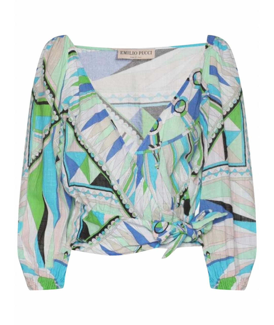 EMILIO PUCCI Мульти хлопковая блузы, фото 1
