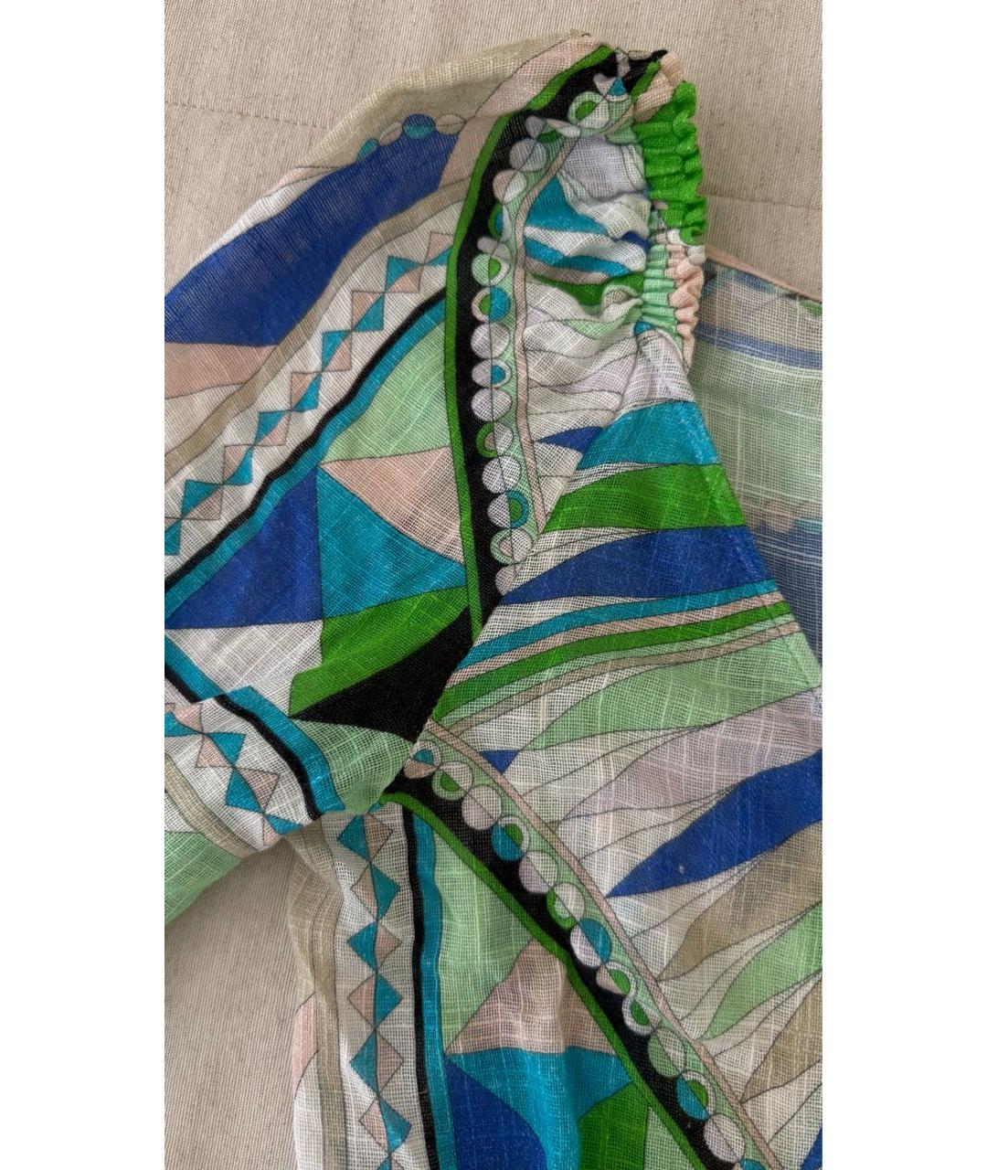 EMILIO PUCCI Мульти хлопковая блузы, фото 5