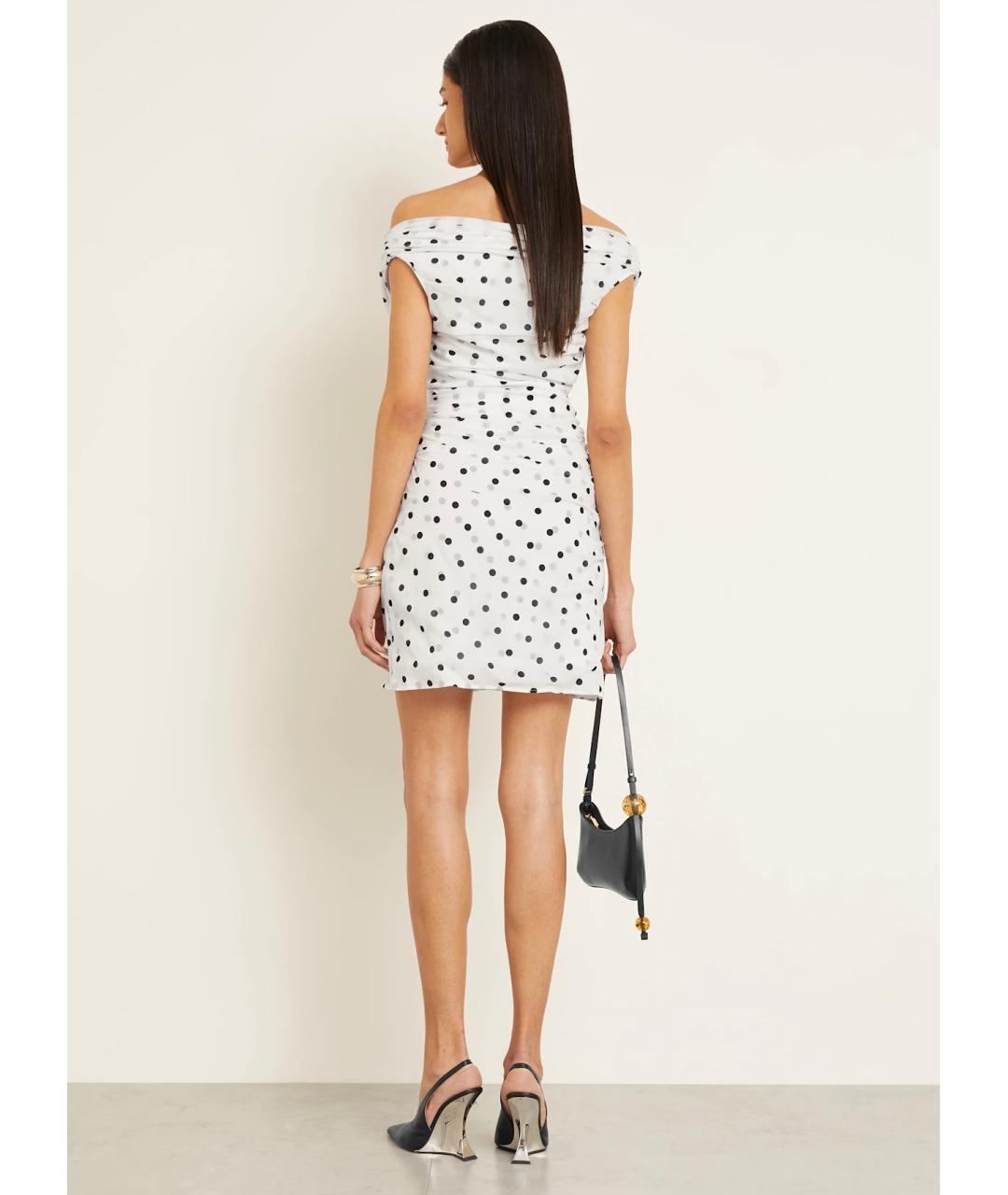 JACQUEMUS Белое коктейльное платье, фото 8