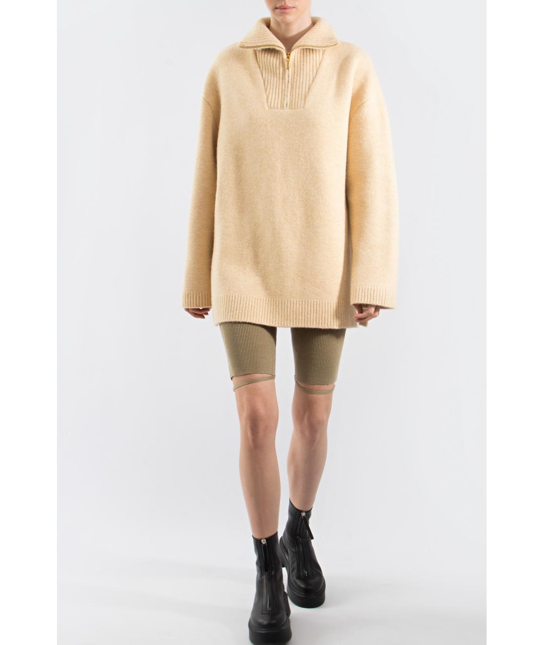 JACQUEMUS Хаки льняные шорты, фото 2